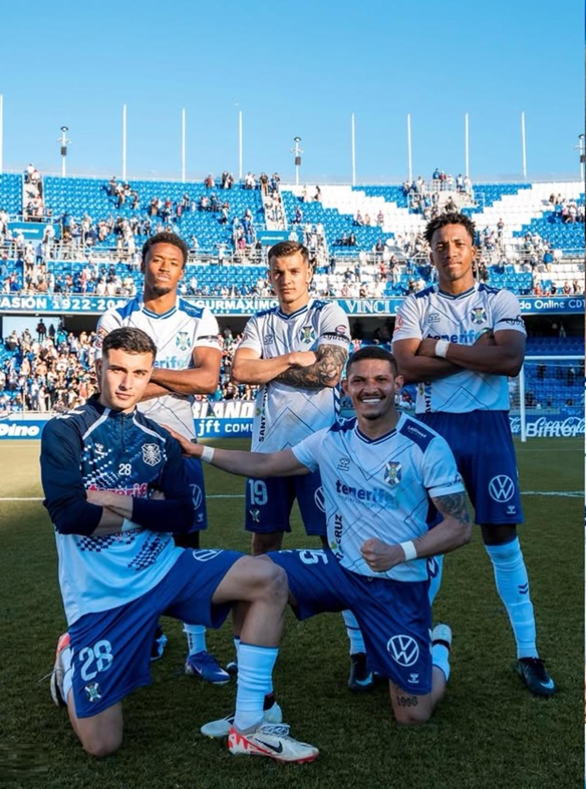 Algunos de los goleadores blanquiazules de este curso.