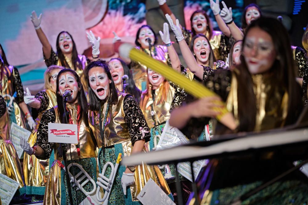 Final del concurso de murgas del Carnaval de Santa Cruz, que ha ganado Zeta-Zetas.