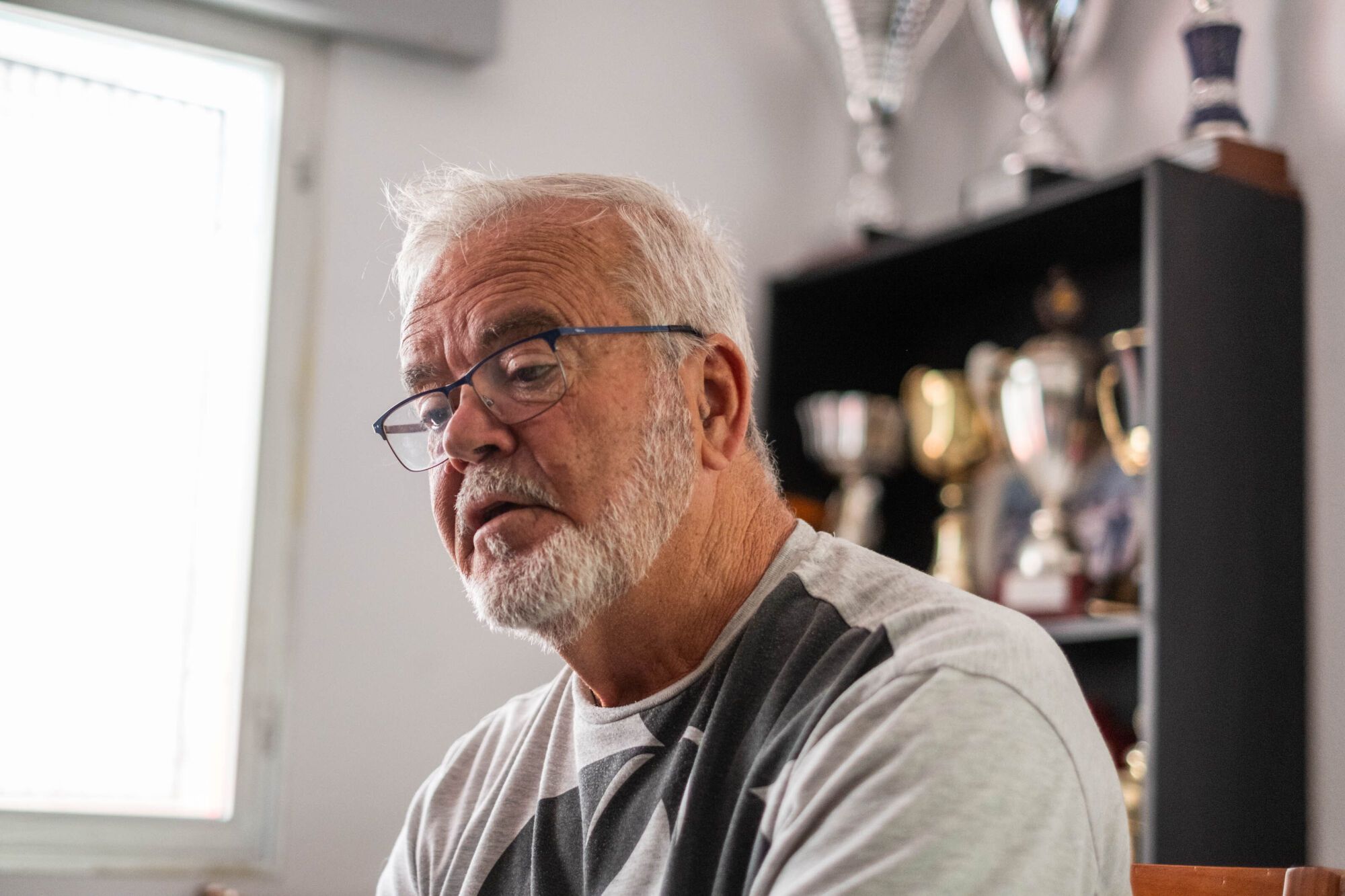 Vecinos de las viviendas del Patronato de La Candelaria, en Santa Cruz de Tenerife.
