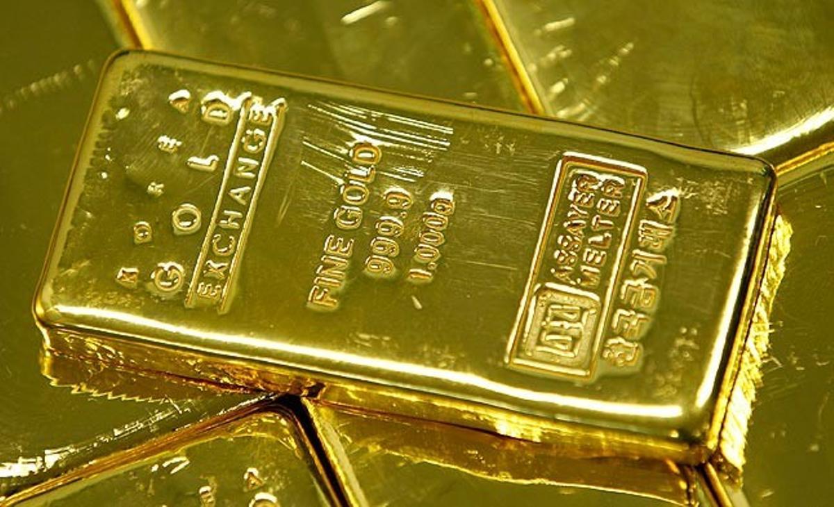 Barres d’un quilo d’or al mercat d’intercanvi d’or de Corea, a Seül.