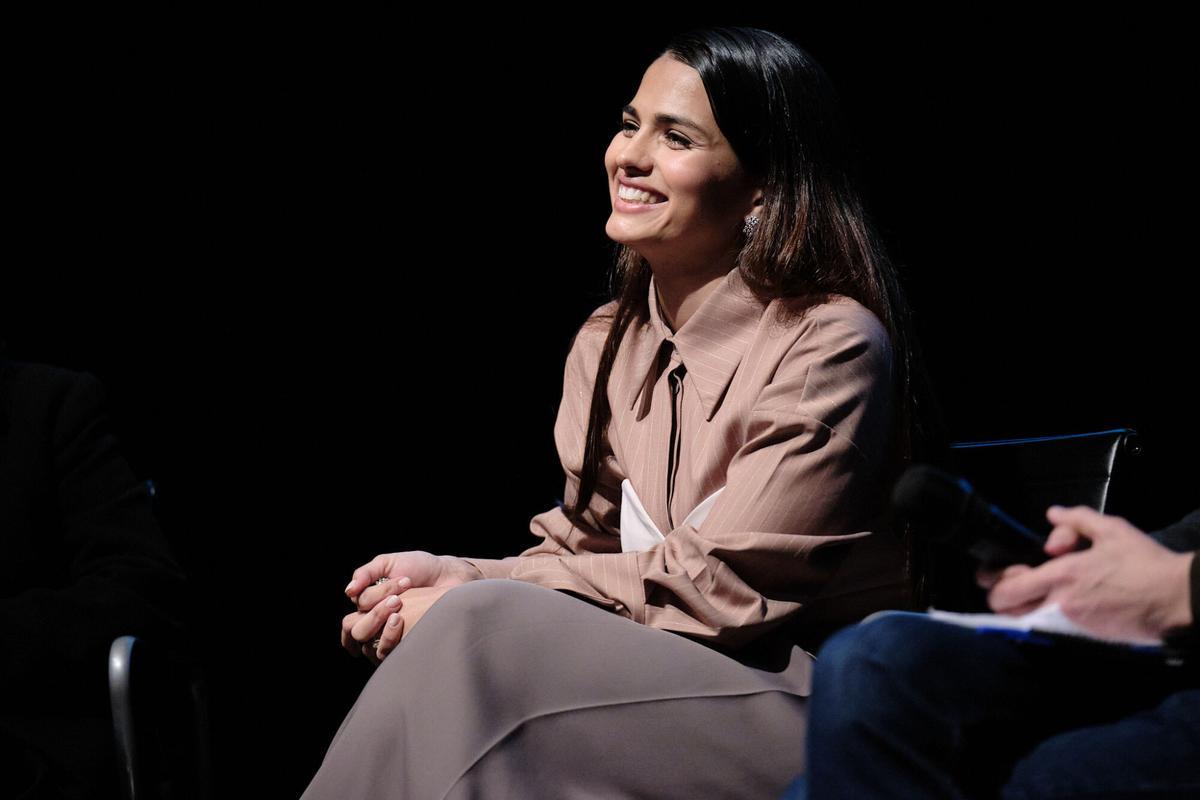 Sara Sálamo durante la presentación de 'En Silencio. La resiliencia de Isco Alarcón.