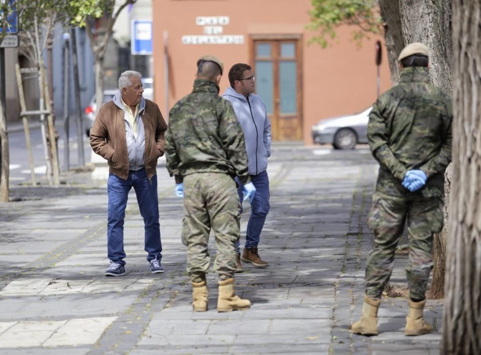 Militares en La Laguna