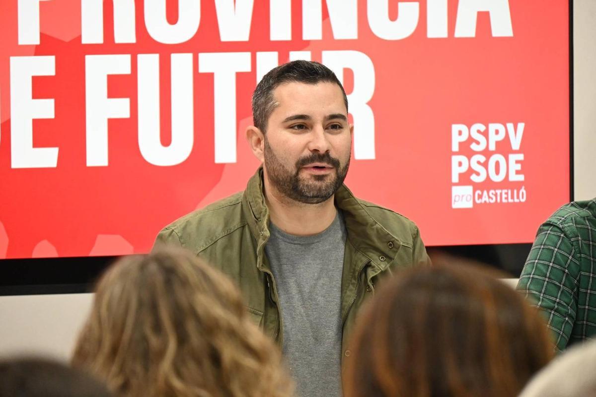 El secretario general del PSPV de Castellón, Samuel Falomir