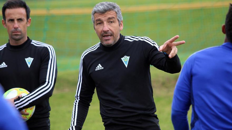 David García Cubillo, durante un entrenamiento.