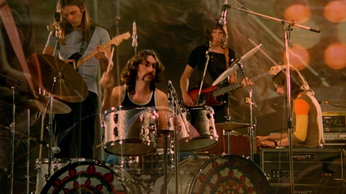 Los miembros de Pink Floyd en un momento de la película que esta semana regresa a los cines.