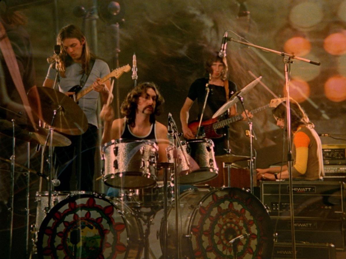 Los miembros de Pink Floyd en un momento de la película que esta semana regresa a los cines.