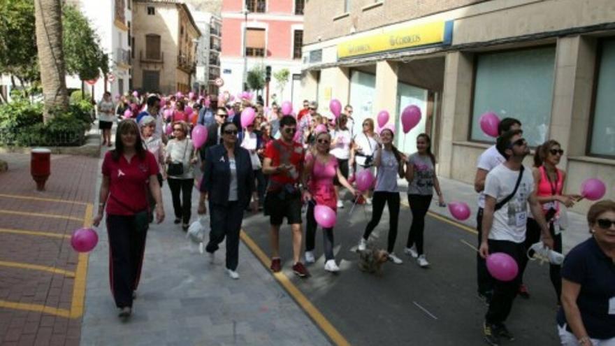 Marcha Popular contra el Cáncer de Mama en Lorca