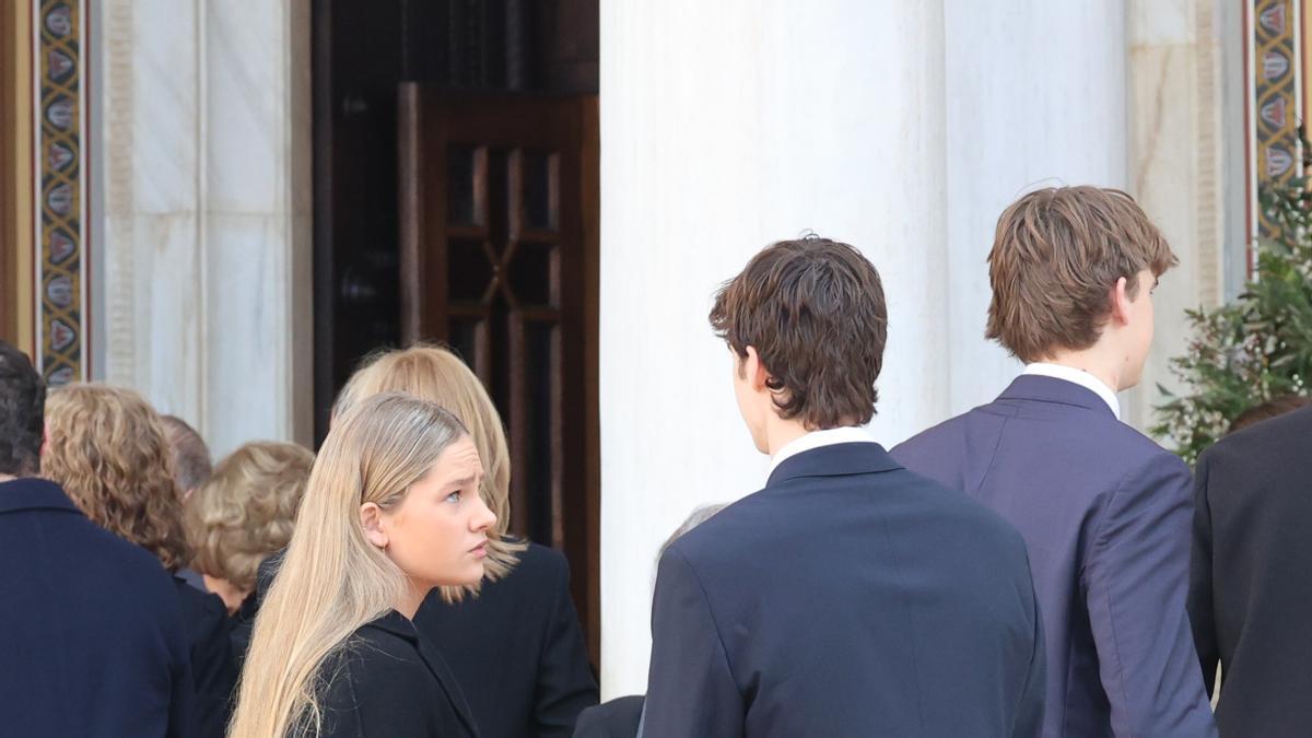 Irene Urdangarin, en el funeral del rey Constantino de Grecia en Atenas