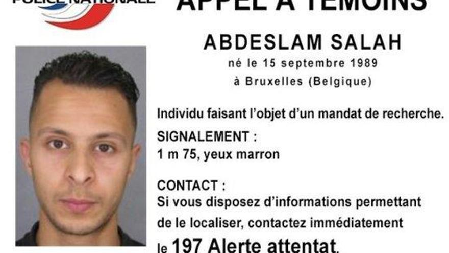 Imatge de l&#039;ordre de recerca contra Abdeslam Salah