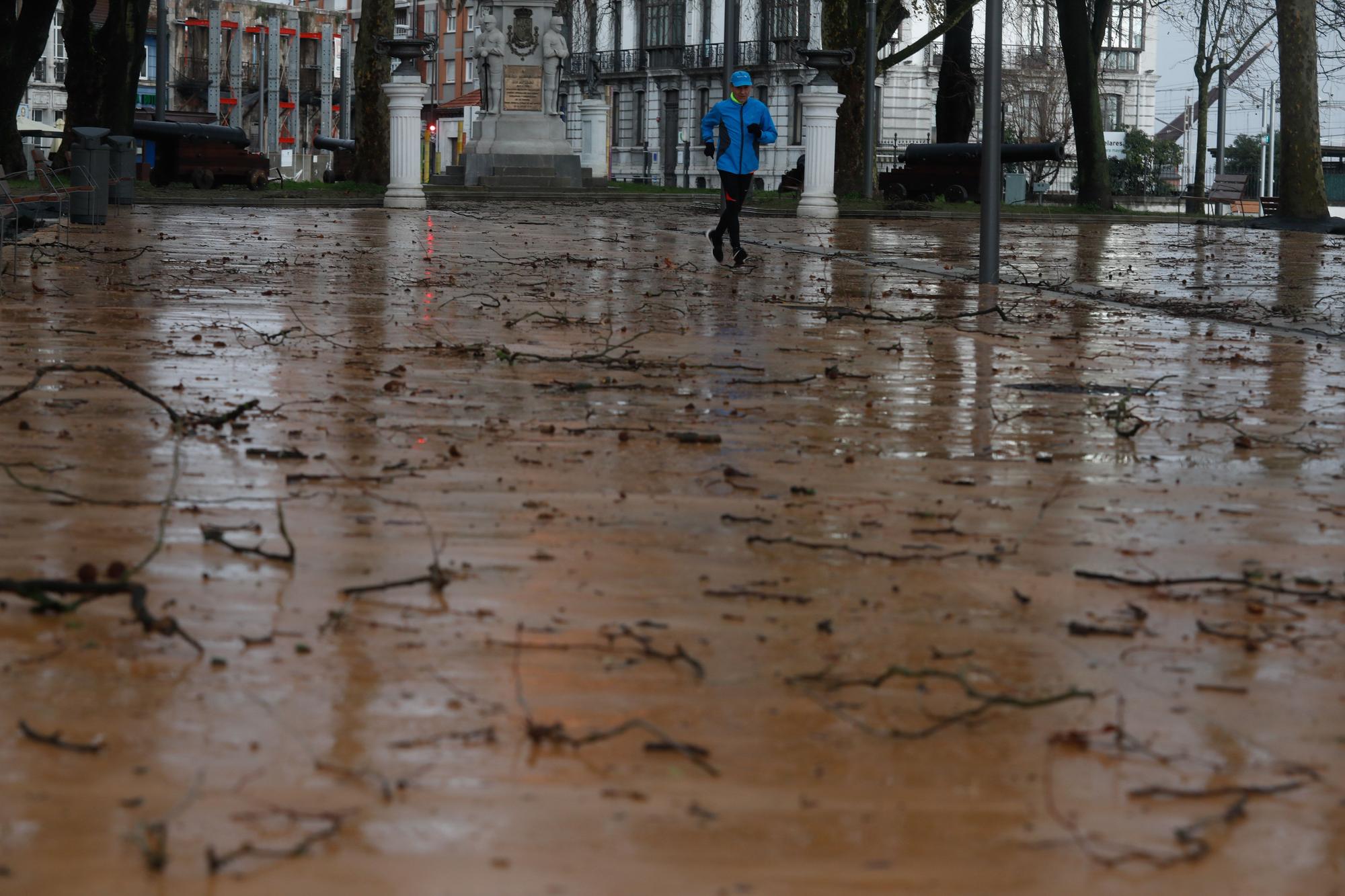 EN IMÁGENES: Así está siendo el temporal del lluvia, viento, oleaje y nieve que azota Asturias