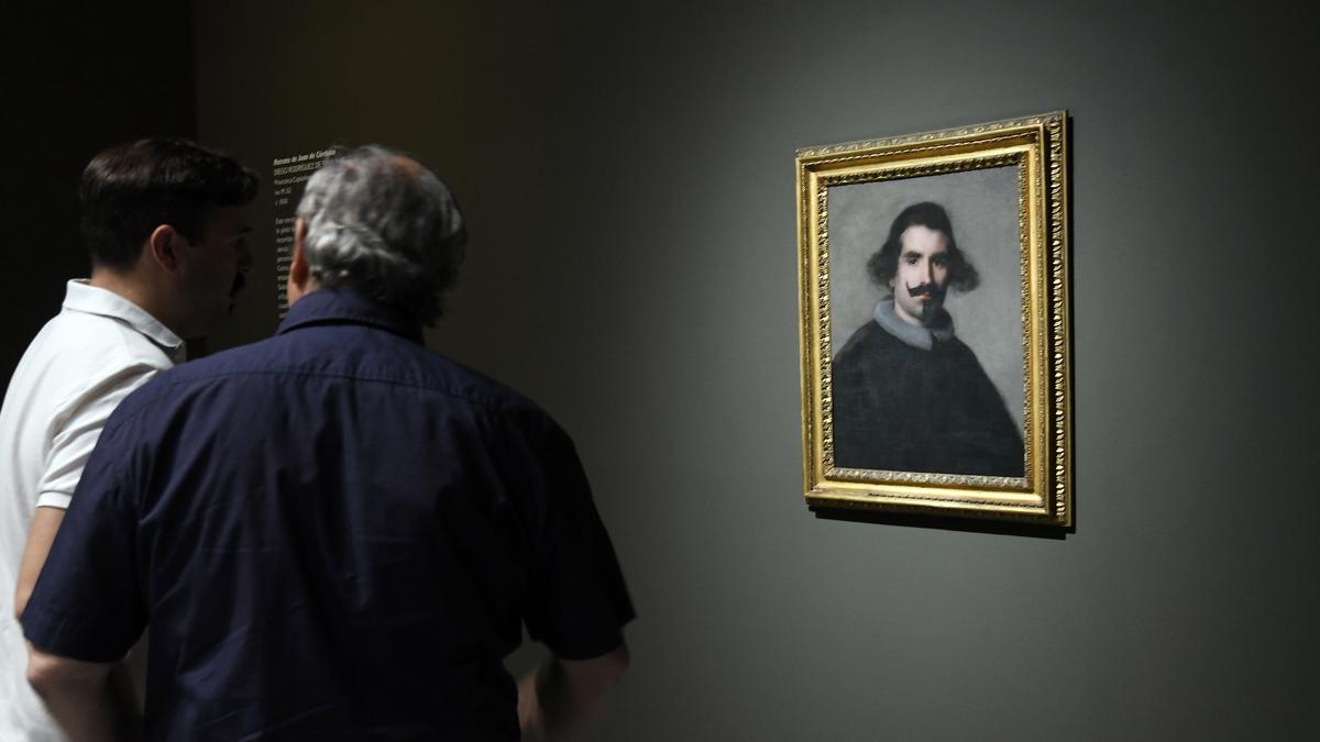 El Velázquez expuesto en Cajamurcia.