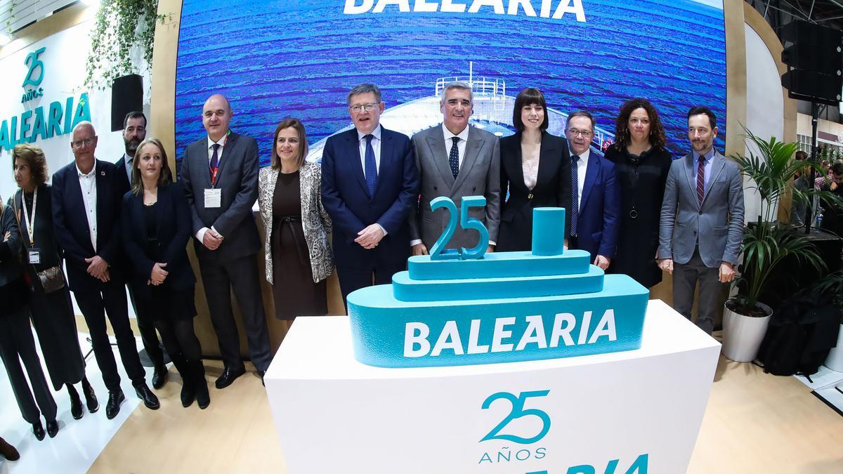 Baleària celebra en Fitur las celebraciones de sus 25 años en la navegación