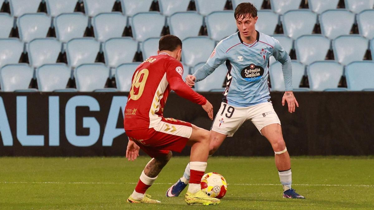 Óscar Marcos, durante un partido de esta temporada.