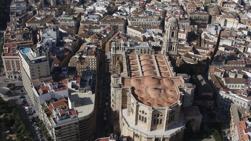 Vista aérea de la ciudad de Málaga.