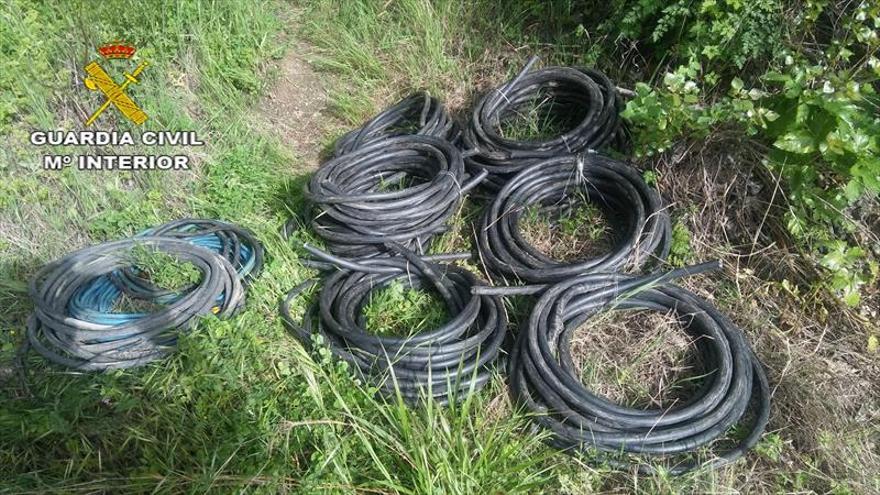 Detenidos 3 varones por robar 450 kilos de cable de cobre