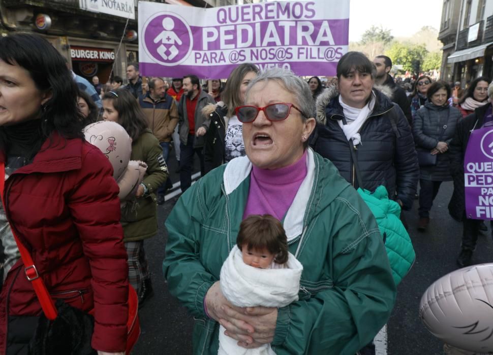 Clamor en Santiago contra los recortes en la sanidad pública gallega