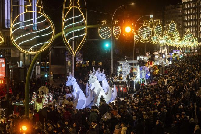 Así se vivió la Cabalgata de los Reyes Magos en A Coruña 2024