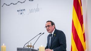 Josep Rull, en el acto en recuerdo a las víctimas del Holocausto en el Parlament de Catalunya