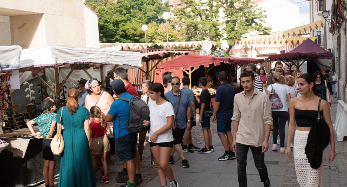 Público en el mercado medieval El Cerco de Zamora. | J.L.F