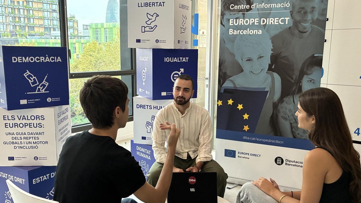 Punto de información y asesoramiento Europe Direct Barcelona de la Diputación de Barcelona.