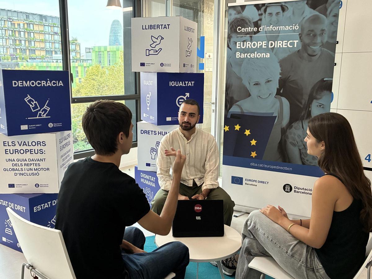Punto de información y asesoramiento Europe Direct Barcelona de la Diputación de Barcelona.