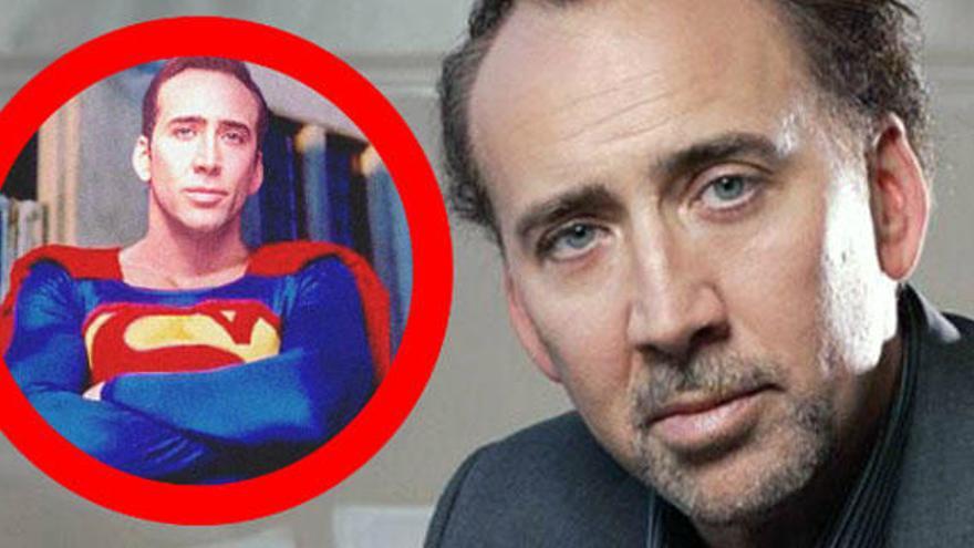 Nicolas Cage vestido como Batman.