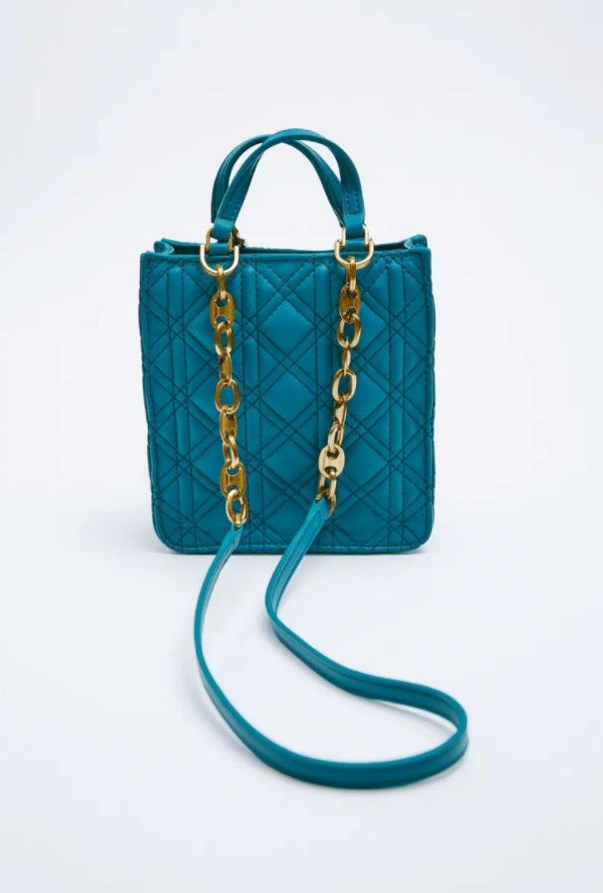 Bolso mini 'shopper' de Zara