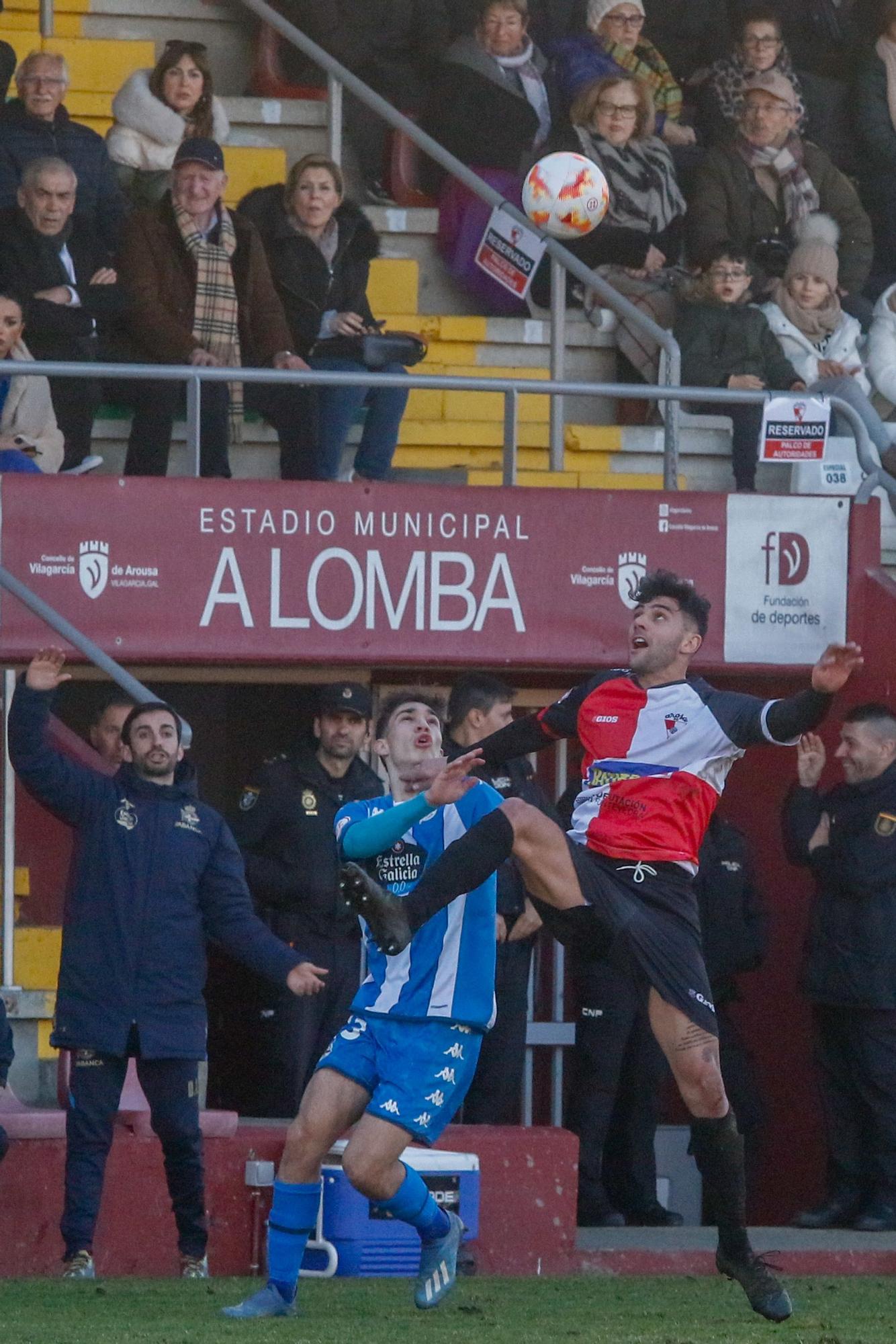 Las mejores imágenes del Arosa-Fabril con las gradas de A Lomba a rebosar