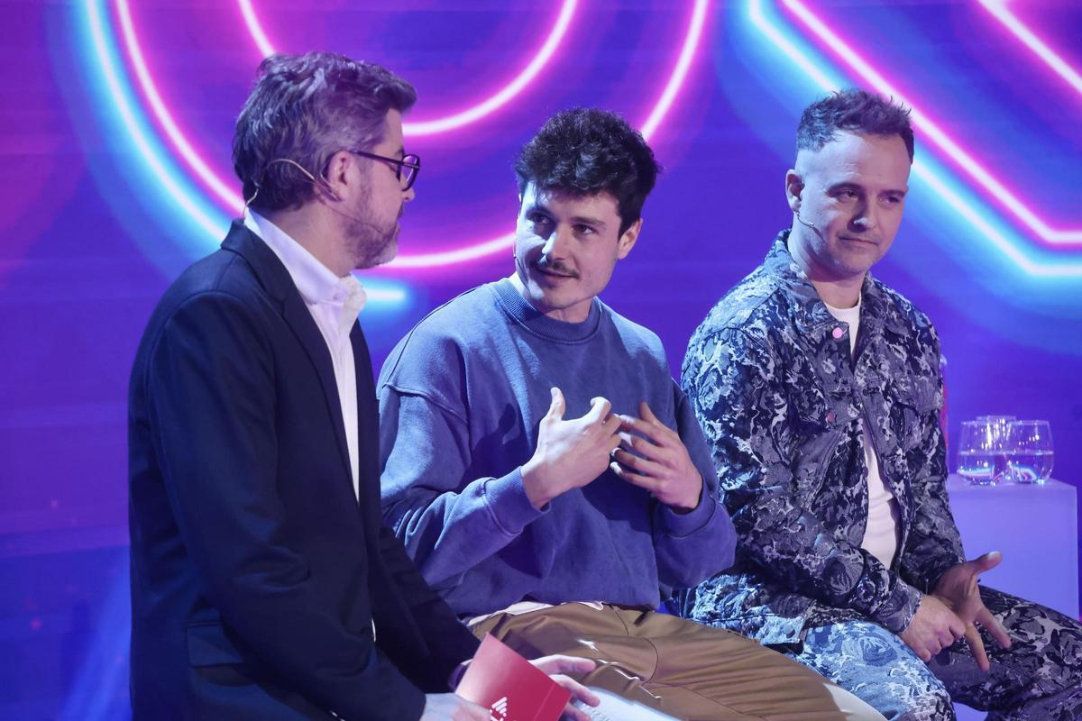 Cristian Trepat, Miki Núñez y Daniel Anglès en la presentación de 'Eufòria'