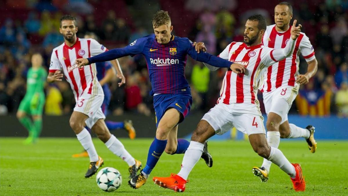 Deulofeu fue un peligro constante para Olympiacos