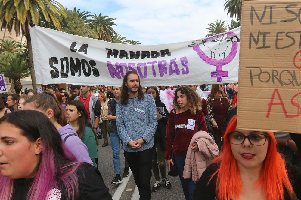 Manifestación contra la violencia de género en Málaga