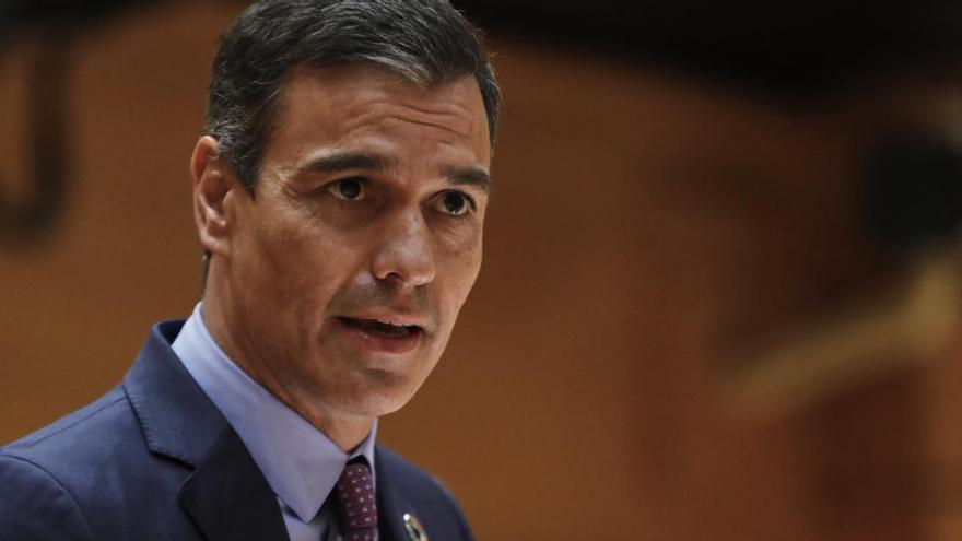 Pedro Sánchen durant el ple del Senat del 18 de setembre del 2020