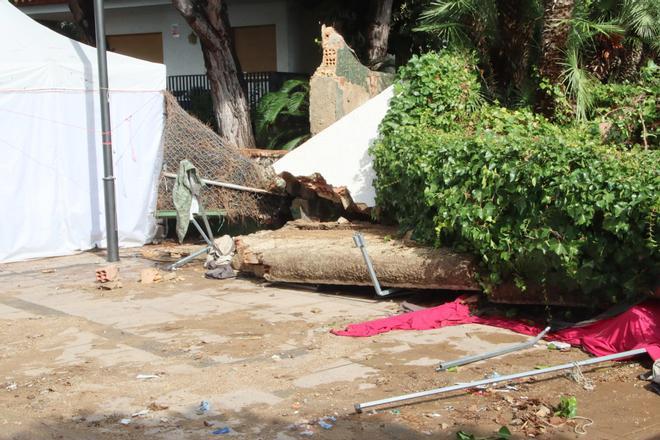 Mueren las dos mujeres, madre e hija, sobre las que cayó un muro en Roda de Berà (Tarragona) por las lluvias torrenciales