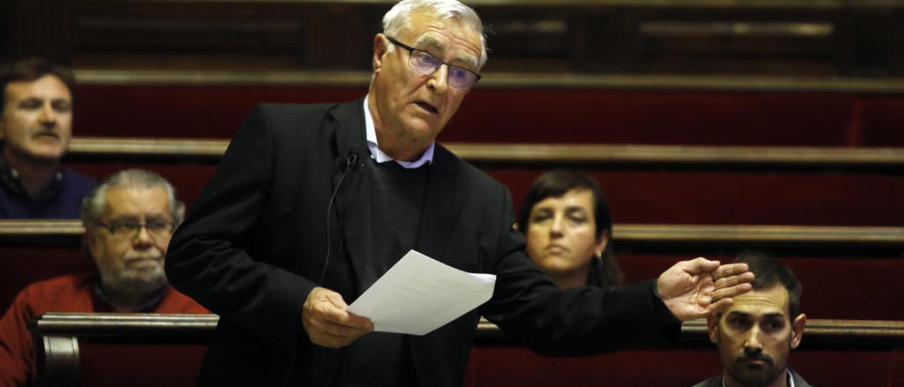 El alcalde Joan Ribó, durante un reciente pleno.