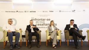 Desquerra a dreta: Jordi Bellvehí, CEO de MedTech Catalonia; Juan Fran Cuello de Oro, president de Girona Health Hub; Laura Ferrer, directora d’R+D en Salut Humana d’Hipra; i  Oriol Puig, subdirector de Diari de Girona.