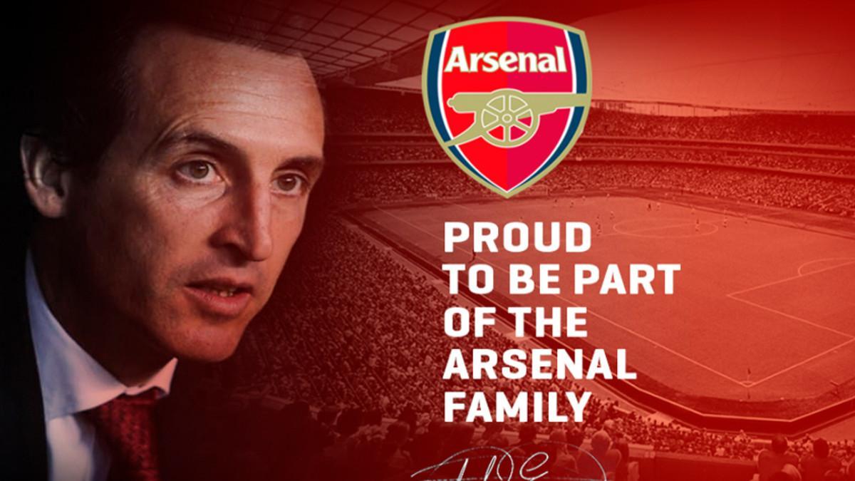 El anuncio de Emery en su propia web