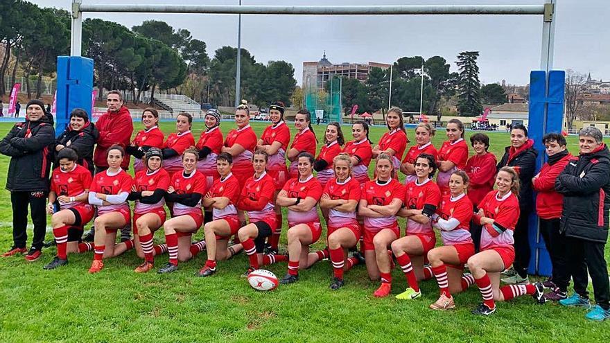 L&#039;equip femení del GEiEG que va acosneguir l&#039;ascens a Toledo.