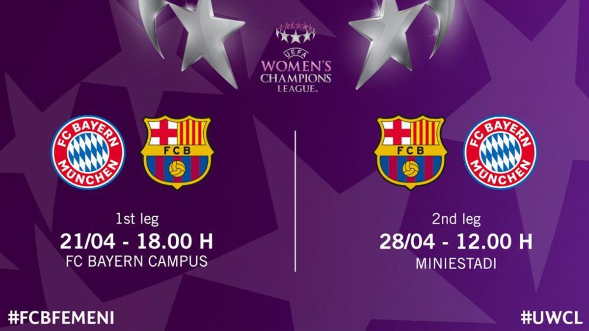 Los horarios de las semifinales del Barça