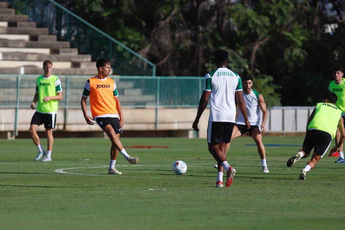 Matías Barboza, durante una sesión de trabajo de esta pretemporada.