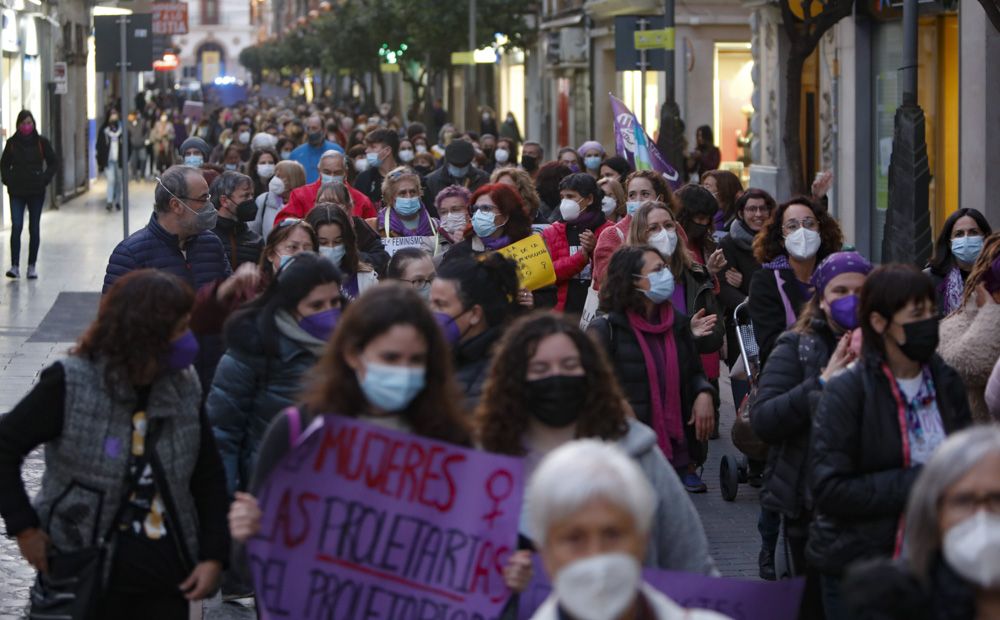 Manifestación del 8M en Sagunt.