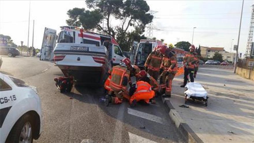 Dos heridos en un accidente en la CV-18 en Castellón