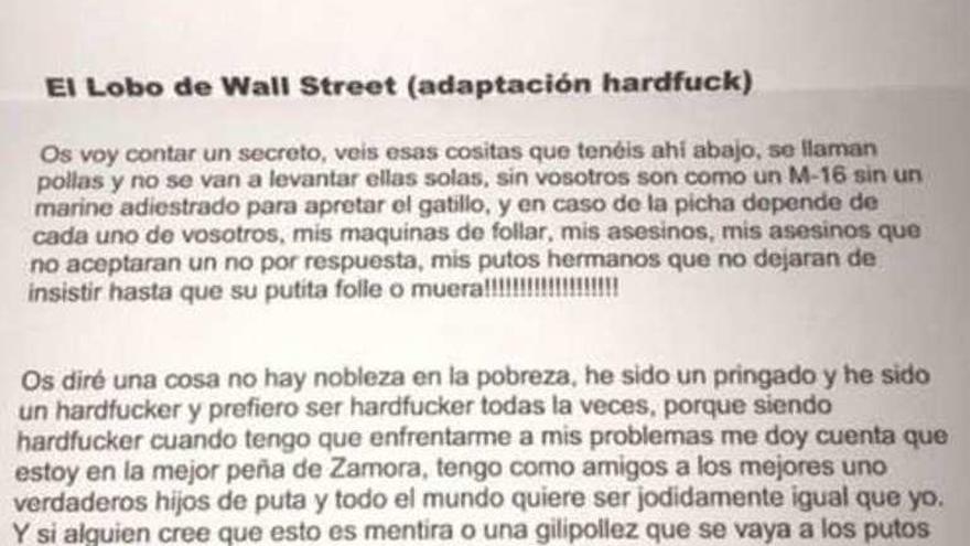 La peña responsable de la carta machista será expulsada, &quot;si es oficial&quot;