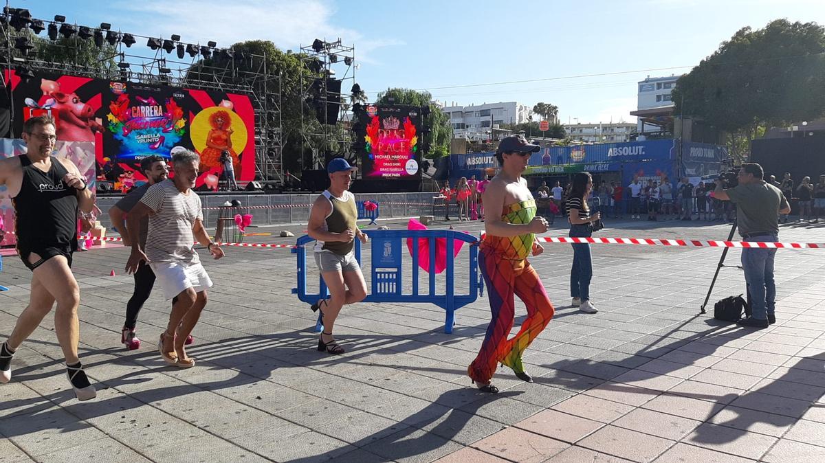 Carrera de tacones en el Pride Maspalomas 2024