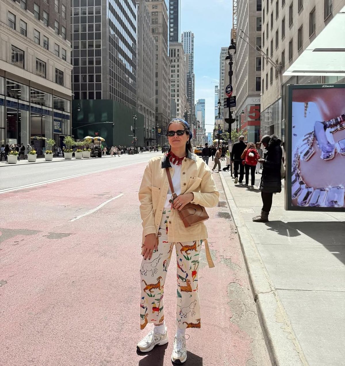 Teresa Furque con uno de sus 'looks' en Manhattan