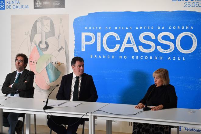 Presentación en A Coruña de la exposición 'Picasso branco no recordo azul'