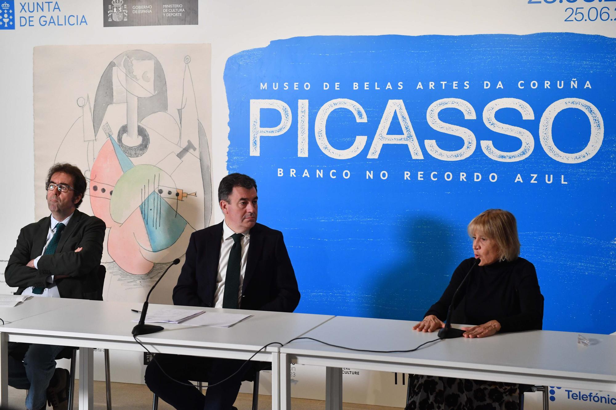 Presentación en A Coruña de la exposición &#039;Picasso branco no recordo azul&#039;