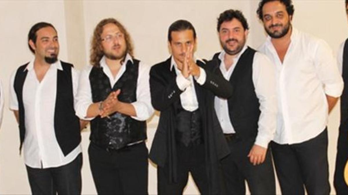 Los artistas de Paco de Lucía, reunidos como 'Los hombres de Paco'.