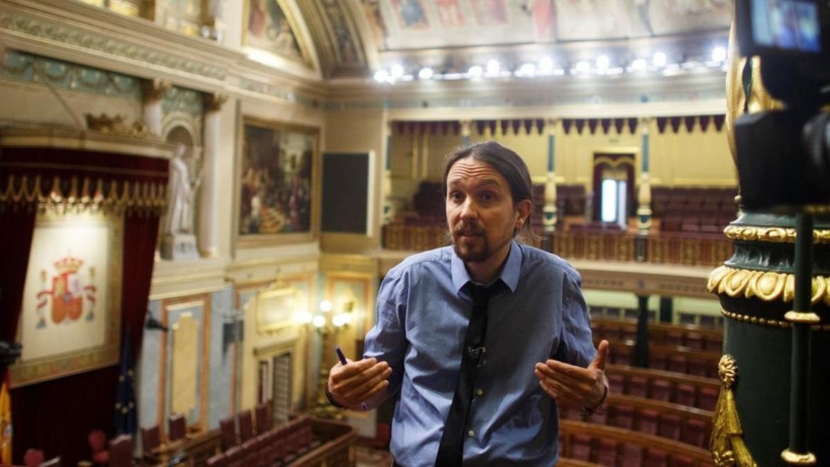 Pablo Iglesias en el congreso de los diputados