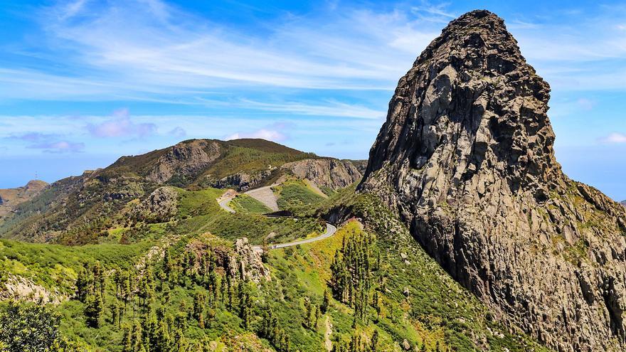 Roque de Agando, en el Parque Nacional de Garajonay, en La Gomera. ED