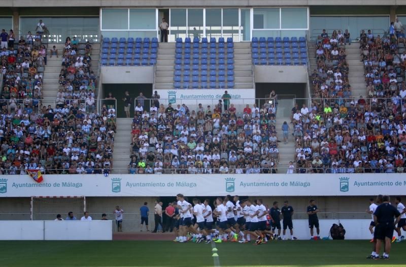 Entrenamiento de puertas abiertas del Málaga CF